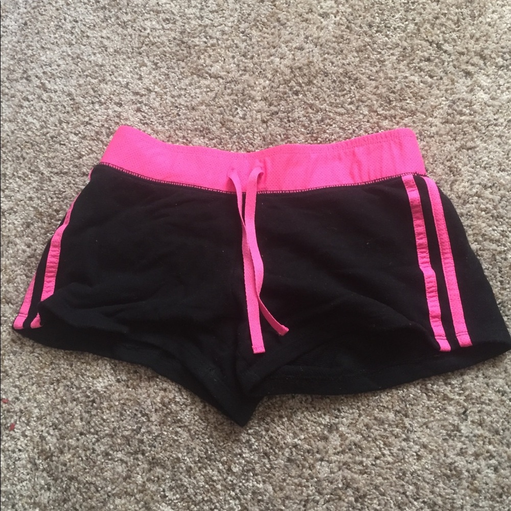 Black and pink kids shorts